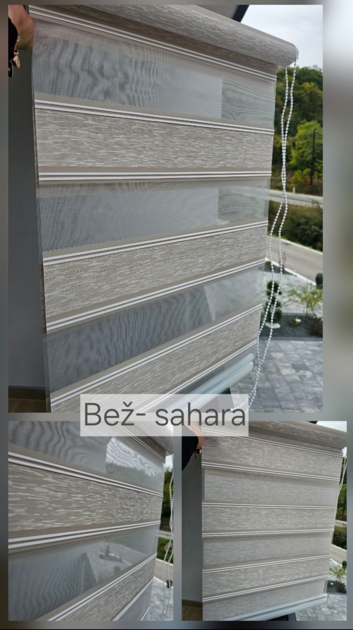 Zebra zavjese SAHARA (Na kačenje) - Slika 4