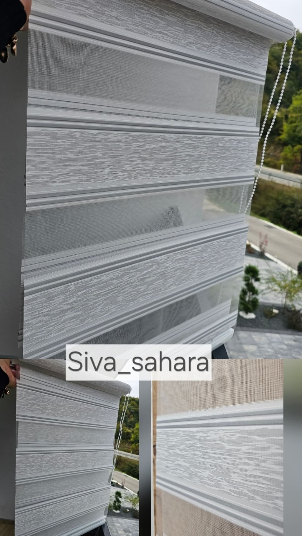 Zebra zavjese SAHARA (Na kačenje)