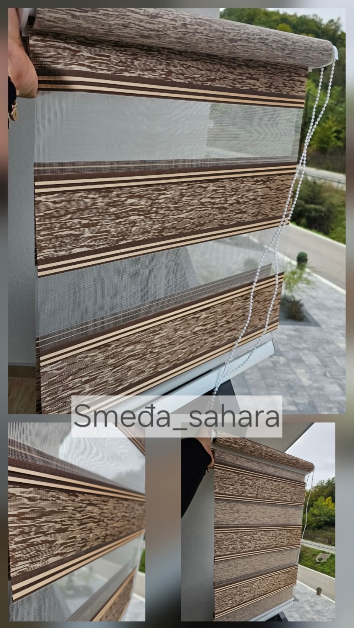 Zebra zavjese SAHARA (Na kačenje) - Slika 3